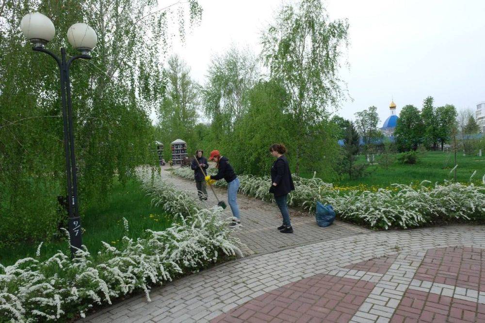 В Белгороде в преддверии Дня Победы приводят в порядок места воинских захоронений