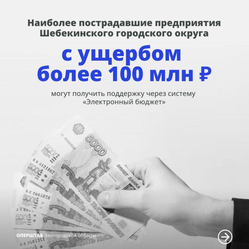 На поддержку предприятий Белгородской области будут направлены федеральные средства