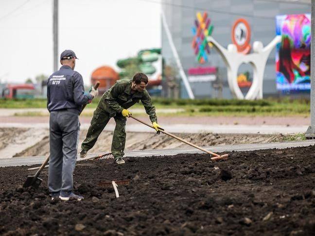 В Белгороде благоустраивают дорогу вдоль Пикник-парка