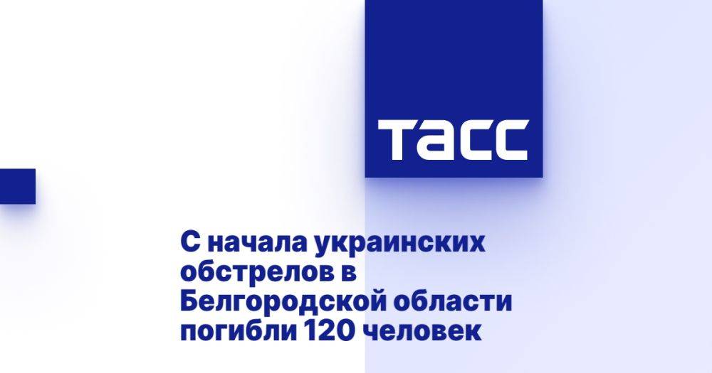 С начала украинских обстрелов в Белгородской области погибли 120 человек