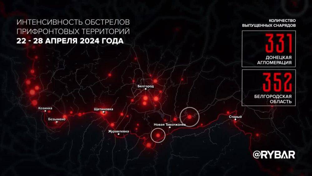 В минувшую неделю ВСУ продолжили обстреливать территорию России