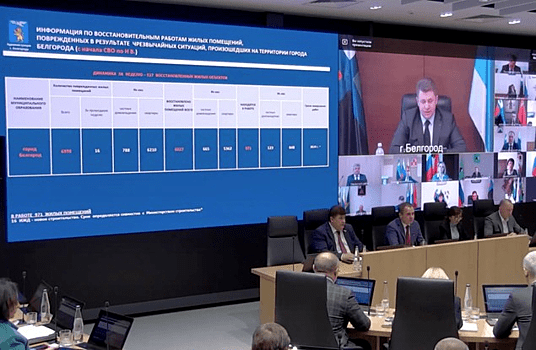 Мэр Белгорода доложил о ходе восстановления жилья после обстрелов