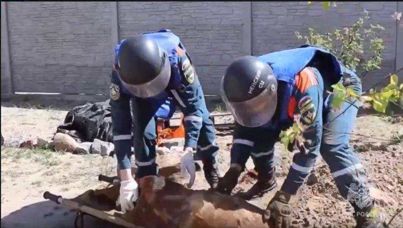 В Калининградской области пиротехники МЧС России уничтожили 100-килограммовую авиабомбу времен Великой Отечественной войны