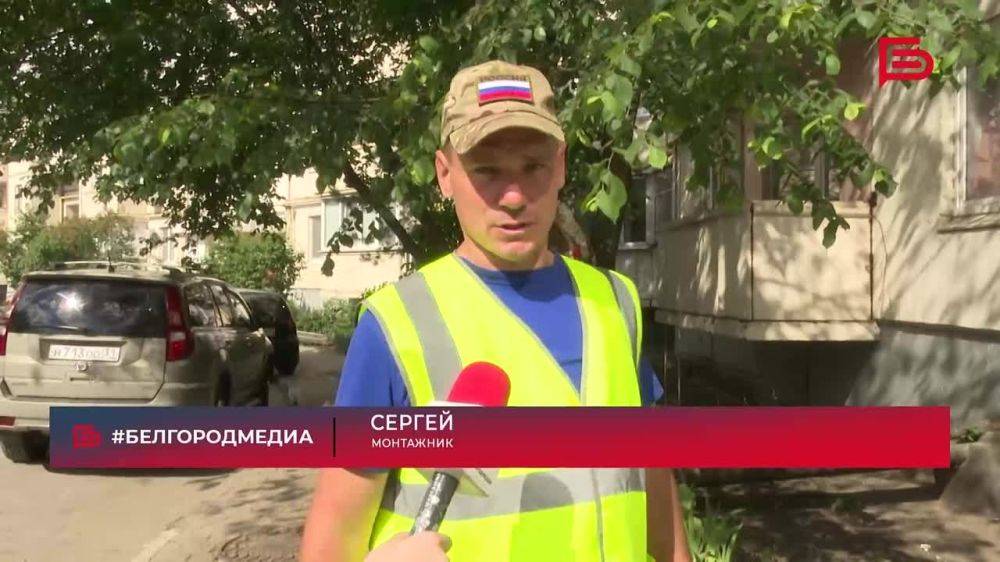 В Белгороде восстанавливают окна в квартирах уцелевших подъездов на Щорса, 55а