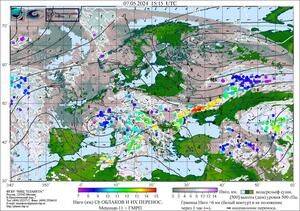 Обзор погодных условий в Европейском регионе в период с 7 по 8 мая 2024 г.