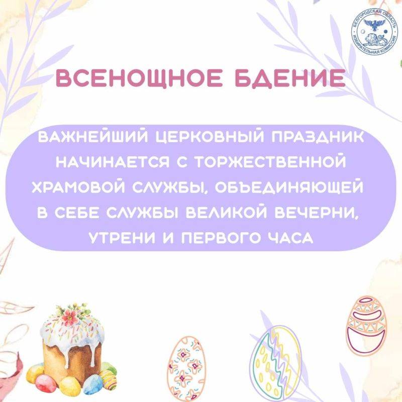 Со светлым праздником Великой Пасхи!