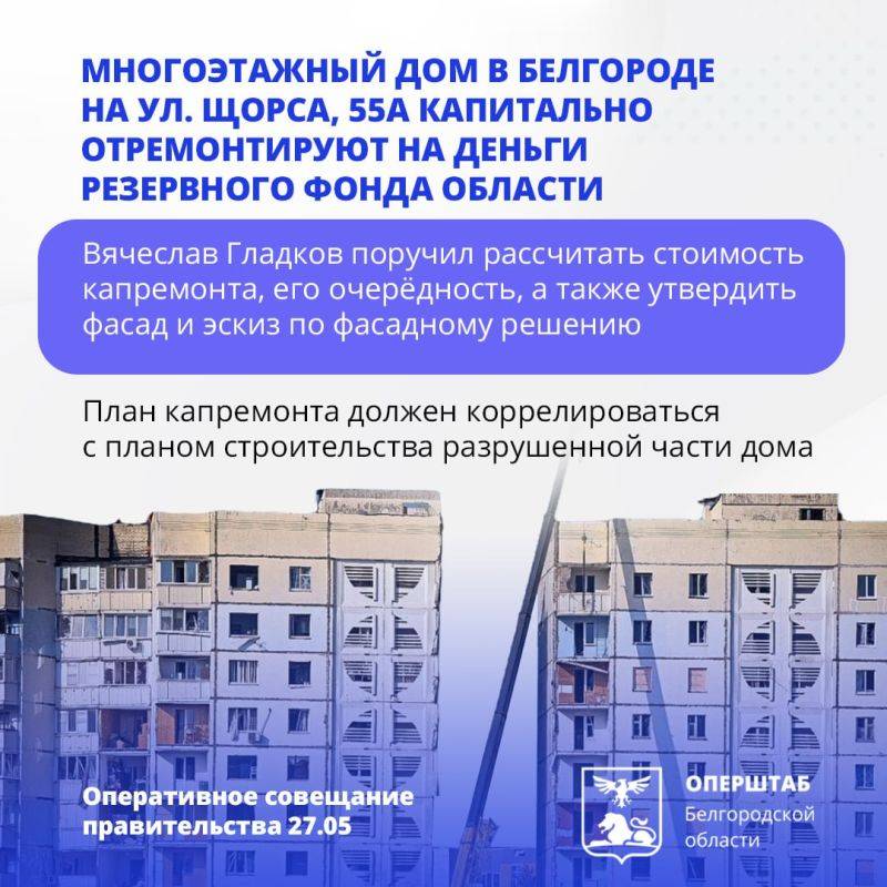 Вячеслав Гладков поручил проверить, насколько закрыты дороги, подъезды к населённым пунктам, в которых действует режим ЧС