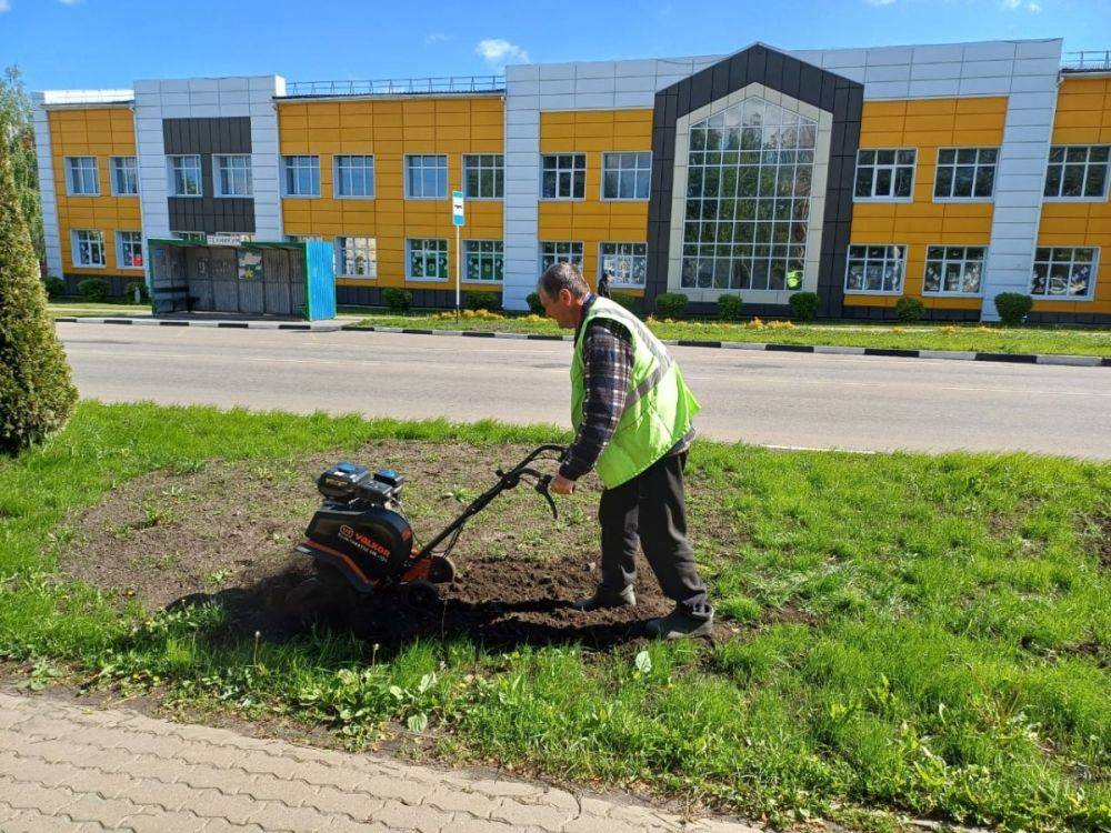 Специалисты приступили к озеленению территорий в посёлках Ракитное и Пролетарский Белгородской области