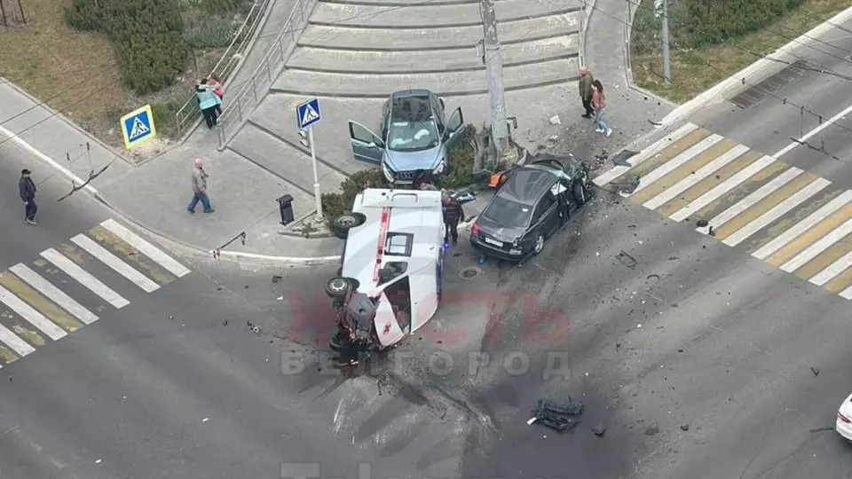 авария со скорой помощью в Белгороде