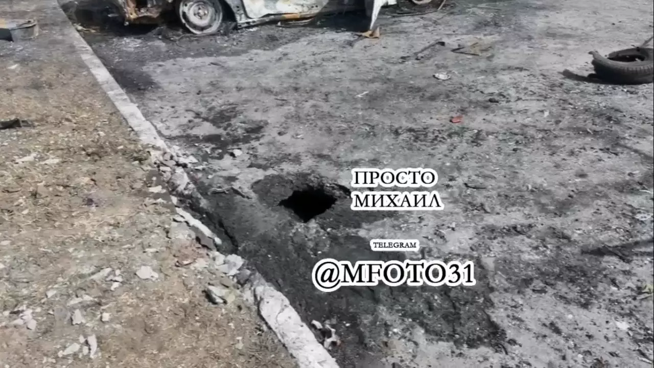 Появились новые кадры с последствиями ночного обстрела ВСУ города Шебекино0