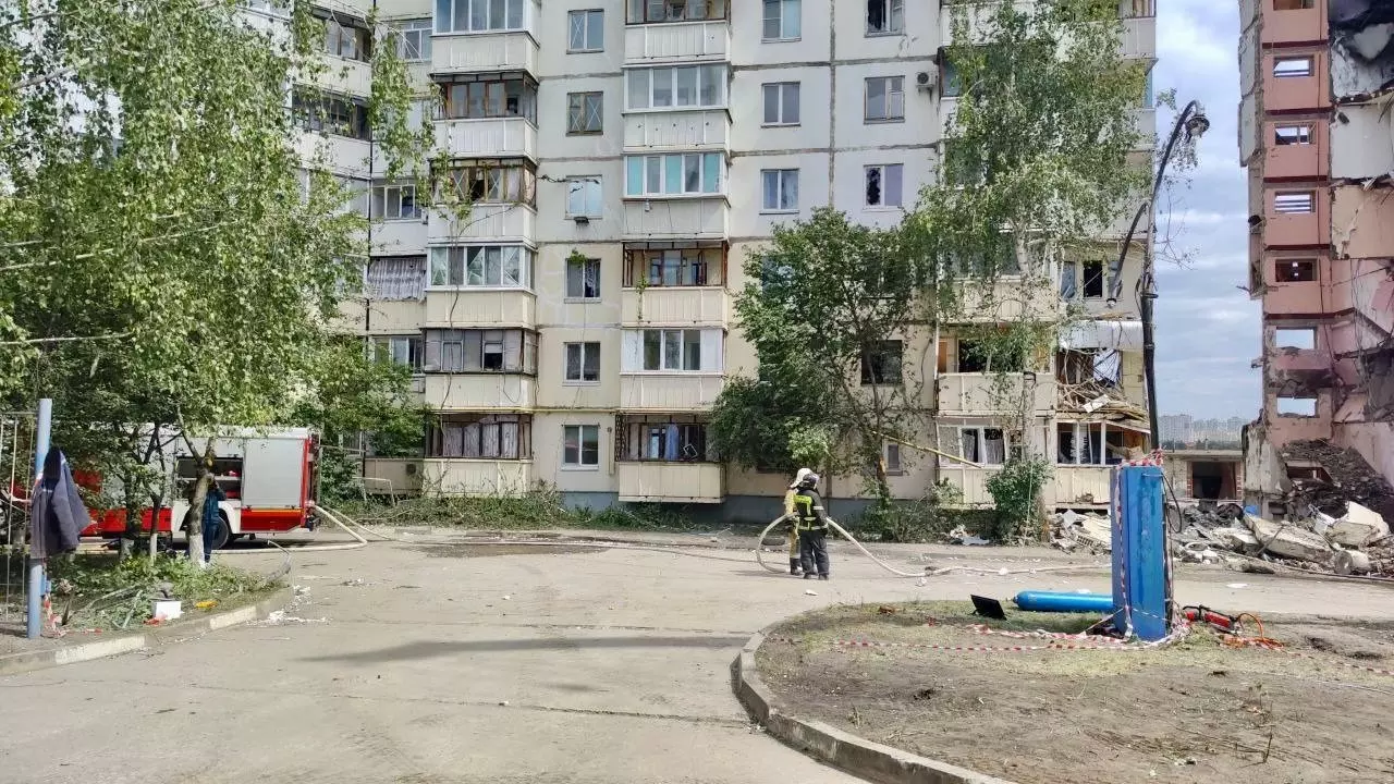 Пожар в доме на улице Щорса в Белгороде