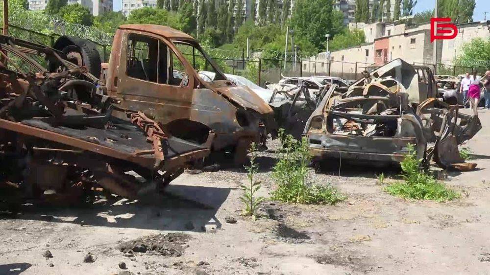 Как в Белгороде проводят экспертизу повреждённых после обстрелов автомобилей