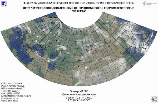 Обзор погодных условий в Европейском регионе в период с 8 по 10 июня 2024 г.