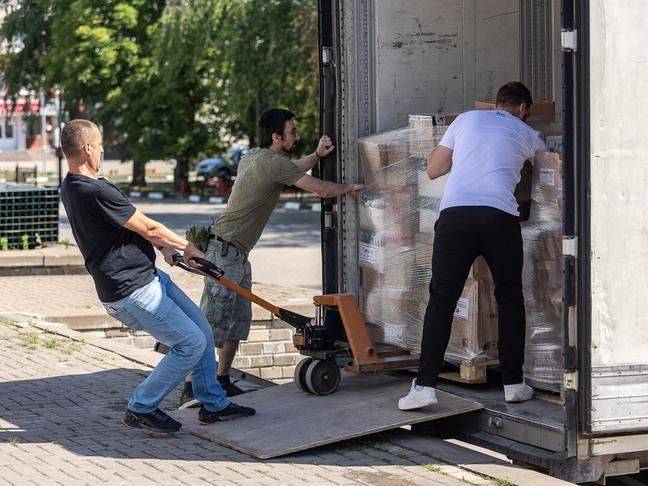 В Белгородскую область прибыла гуманитарная помощь из Калуги