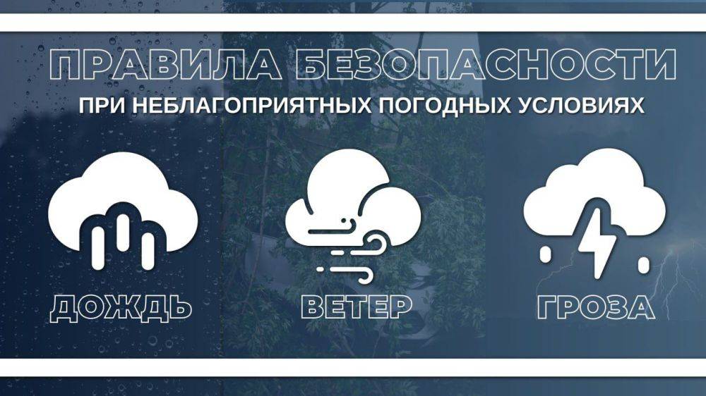 Летом погода может стать переменчивой, и вероятность возникновения неблагоприятных погодных условий повышается