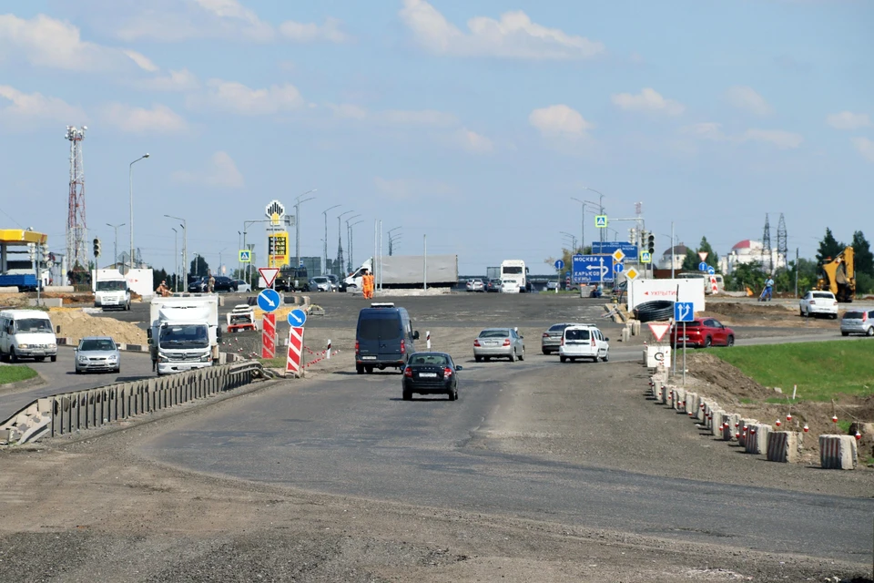 До конца сентября на северном въезде в Белгород вводится реверсивное движение0