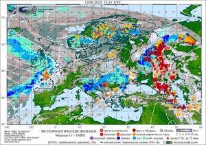 Обзор погодных условий в Европейском регионе в период с 11 по 14 июня 2024 г.