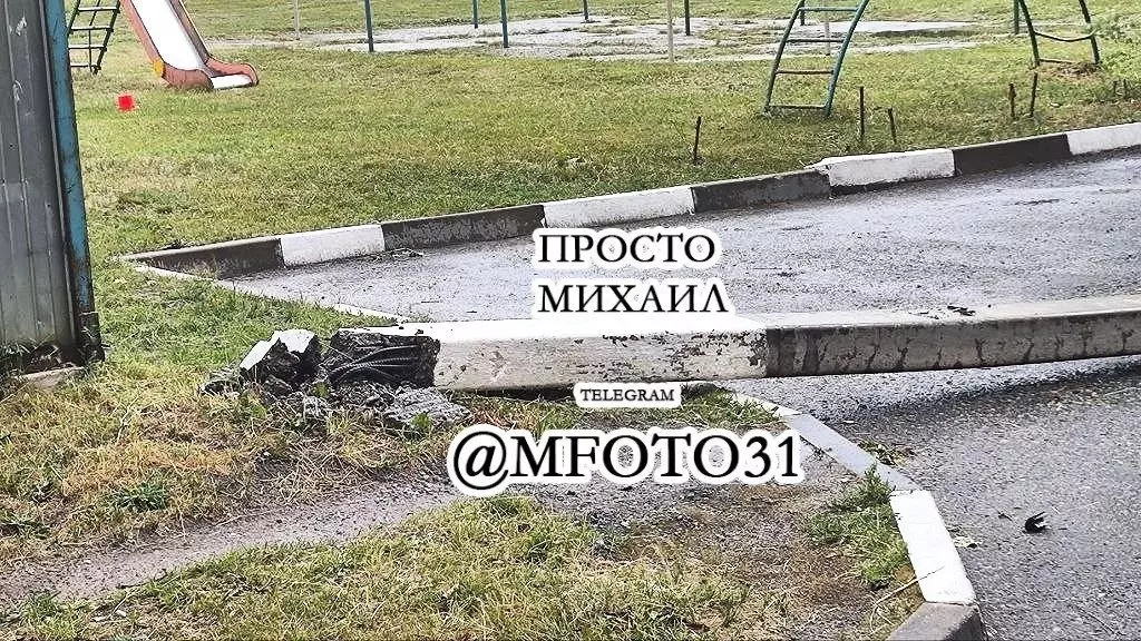 Упавший столб в Шебекино