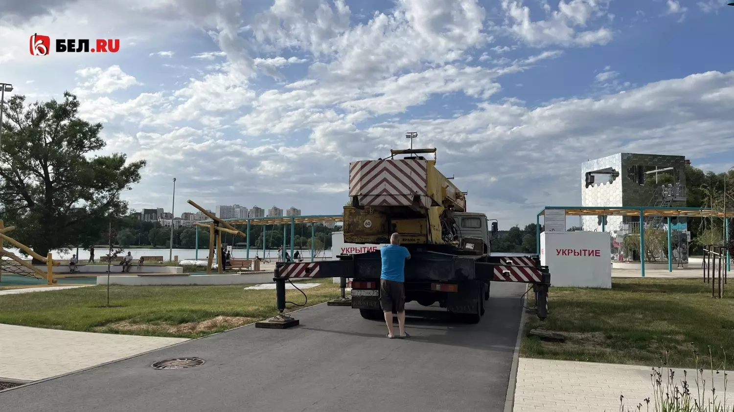 В парке «Берега» в Белгороде установили дополнительные укрытия14