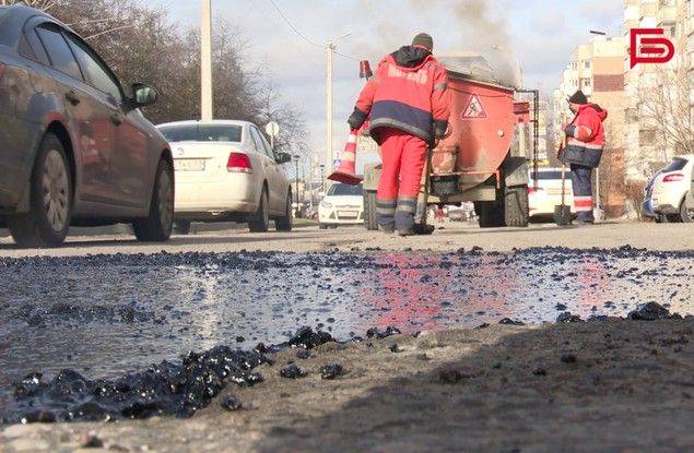 Для продления сезона дорожных работ в Белгородской области применяют особую технологию