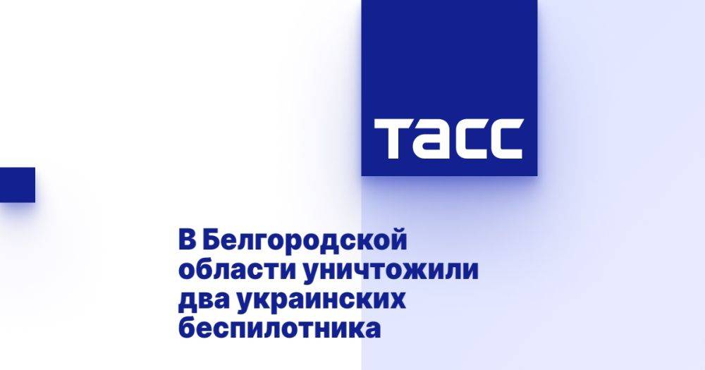 В Белгородской области уничтожили два украинских беспилотника