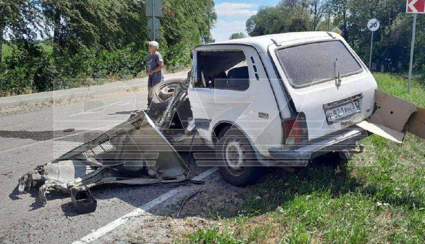 Танк наехал на «Ниву» в Белгородской области — водитель скончался на месте проишествия