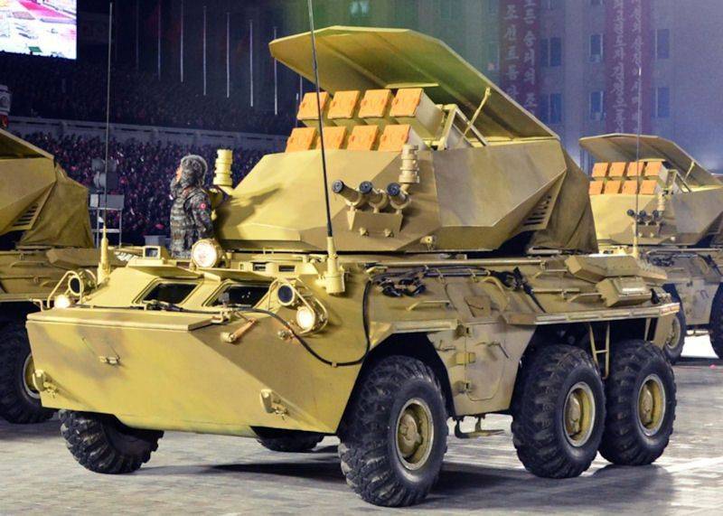 Опубликовано фото якобы самоходного ПТРК Bulsae-4 M2018 6x6 производства КНДР у сил ВС РФ в Белгородской области (остальные два иллюстративные из СМИ КНДР)