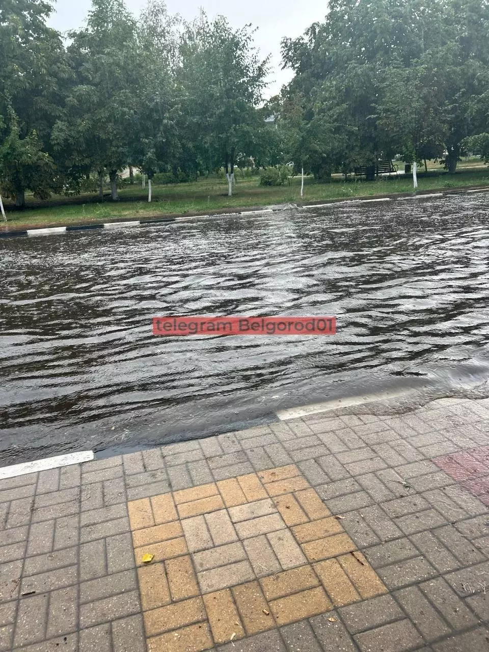 Последствия сильного дождя в Белгородском районе