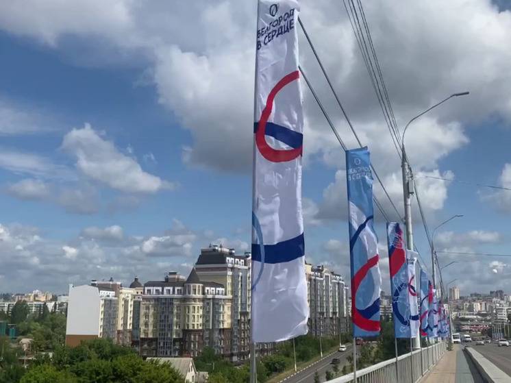 В Белгороде к 5 Августа обновят флаги на мостах и столбах