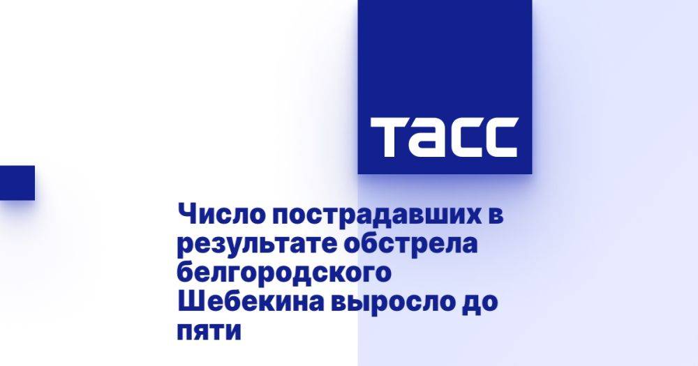 Число пострадавших в результате обстрела белгородского Шебекина выросло до пяти