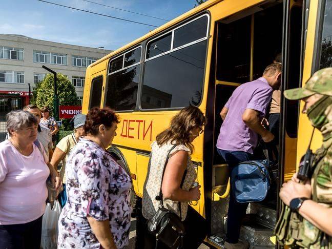 В Ракитном провели учения по экстренному вывозу жителей