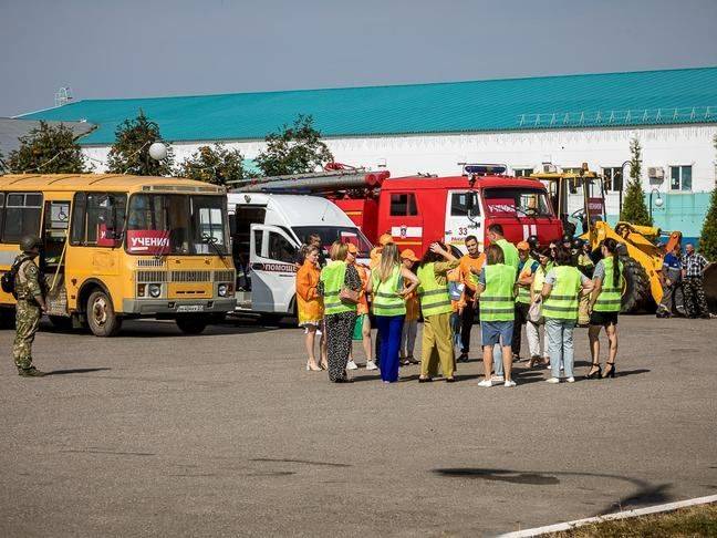 В Ракитном провели учения по экстренному вывозу жителей