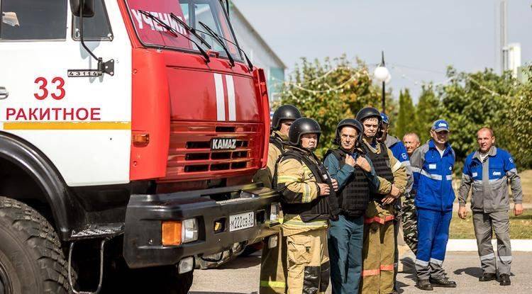 В Ракитном провели учения по экстренному вывозу жителей