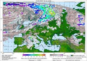 Обзор погодных условий в Европейском регионе в период с 15 по 16 августа 2024 г.