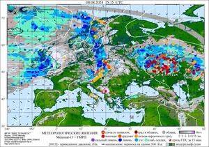 Обзор погодных условий в Европейском регионе в период с 8 по 9 августа 2024 г.