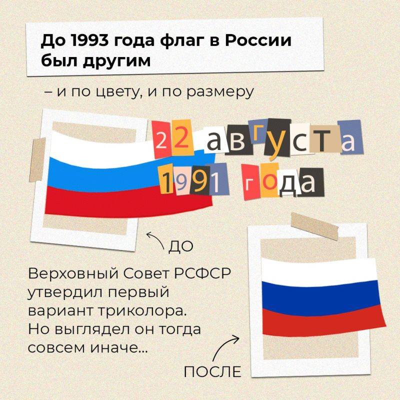 Сегодня день рождения у государственного флага Российской Федерации — ему исполняется 30 лет!