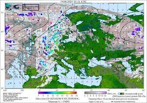 Обзор погодных условий в Европейском регионе в период с 13 по 14 августа 2024 г.
