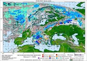 Обзор погодных условий в Европейском регионе в период с 20 по 21 августа 2024 г.