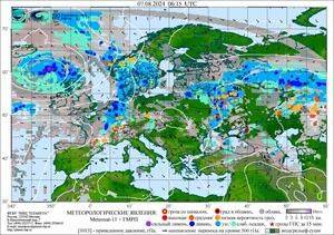 Обзор погодных условий в Европейском регионе в период с 6 по 7 августа 2024 г.