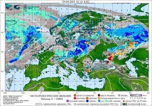 Обзор погодных условий в Европейском регионе в период с 3 по 5 августа 2024 г.