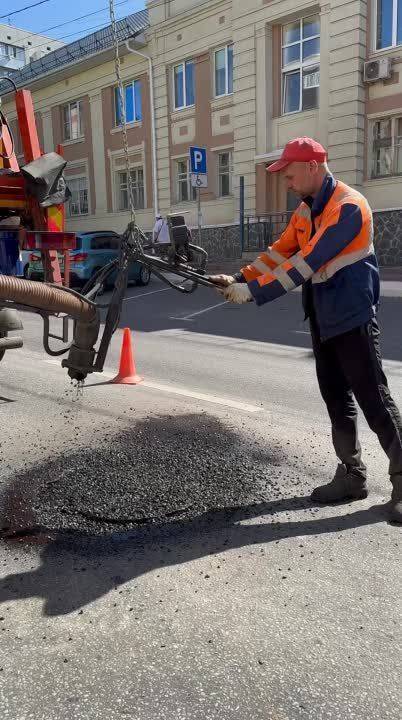 На этой неделе в Белгороде проведут ямочный ремонт на 600 кв.м дорожного полотна