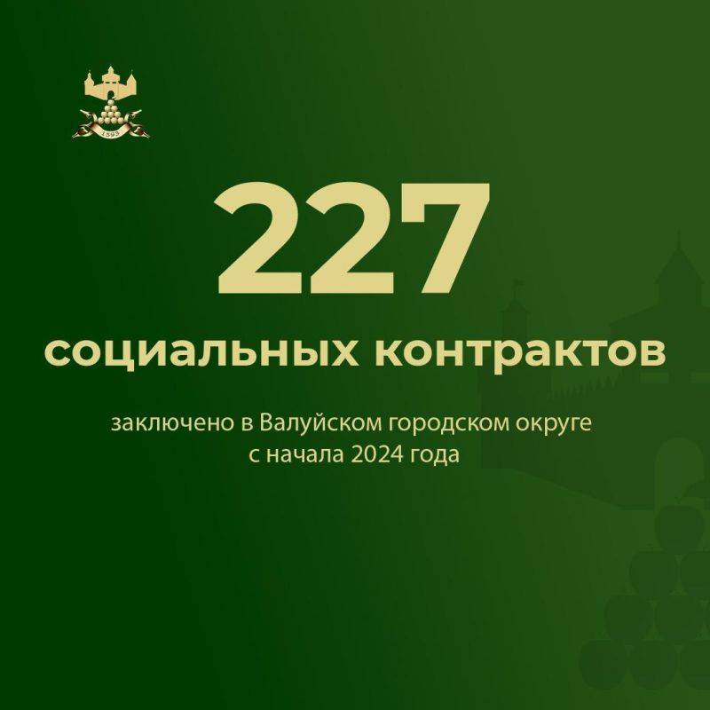 С начала года 227 жителей Валуйского городского округа стали участниками губернаторской программы «Содействие»