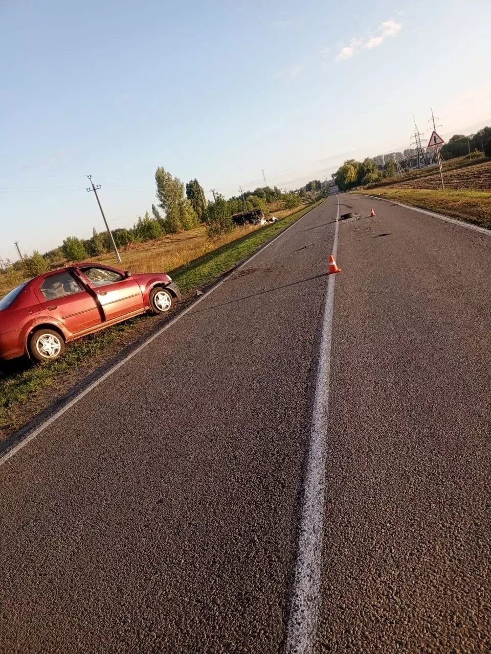 Фото с места аварии. 