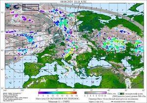 Обзор погодных условий в Европейском регионе в период с 8 по 9 августа 2024 г.