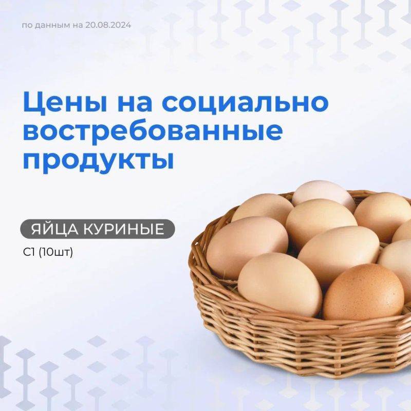 Рубрика – цены на самые главные продукты – куриные яйца