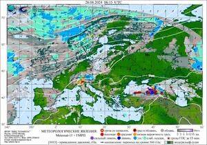 Обзор погодных условий в Европейском регионе в период с 24 по 26 августа 2024 г.