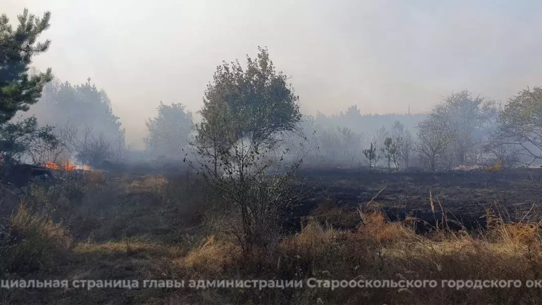 Пожар в Старооскольском горокруге