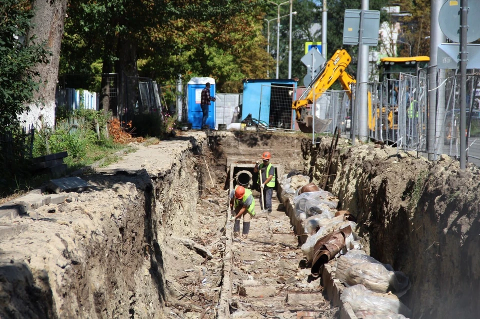 В Белгороде заменят 400 м ветхой теплосети на Некрасова0