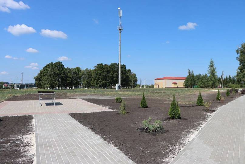 В центре белгородского села Вязовое завершается благоустройство зоны отдыха3