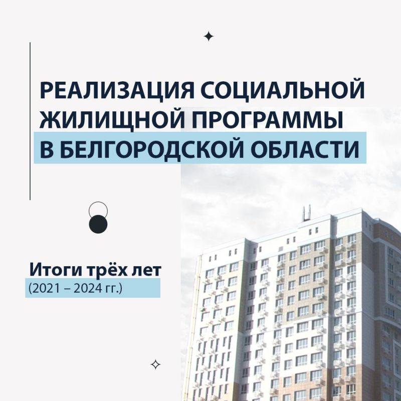 Реализация социальной жилищной программы продолжится в Белгородской области в 2025 году